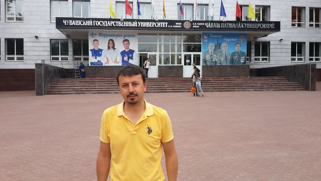 Çuvaşistan Devlet Üniversitesi'ni Ziyareti Sırasında (Çeboksarı, 29 Haziran 2015)